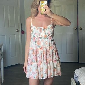 White flora dress